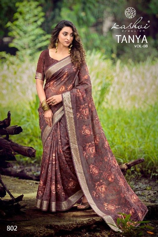 KASHVI CREATION TANYA VOL 8 WHOLESALE DULL MOSS DAILY WEAR SAREES FOR WOMEN SUPPLIER