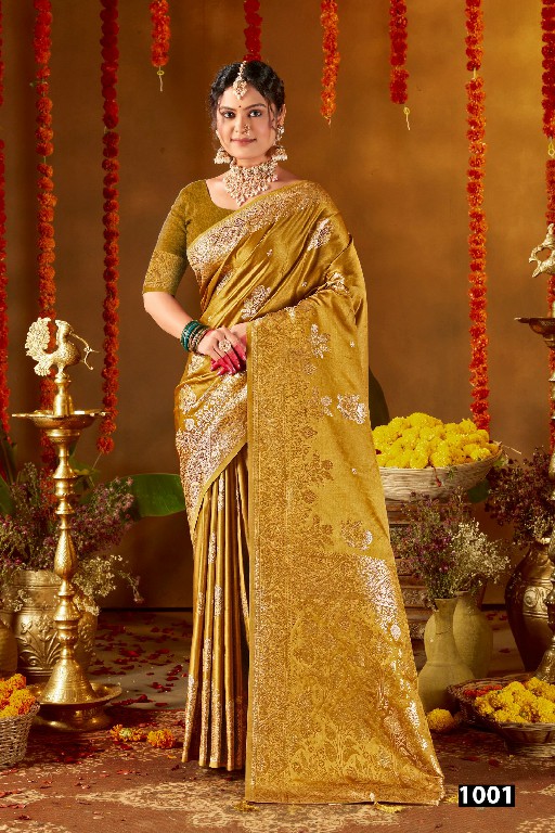 SAROJ CHERRY SILK VOL 1 WHOLESALE PURE SATIN SILK FESTIVE WEAR INDIAN SAREES FOR WOMEN ONLINE