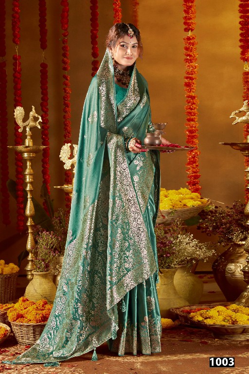 SAROJ CHERRY SILK VOL 1 WHOLESALE PURE SATIN SILK FESTIVE WEAR INDIAN SAREES FOR WOMEN ONLINE