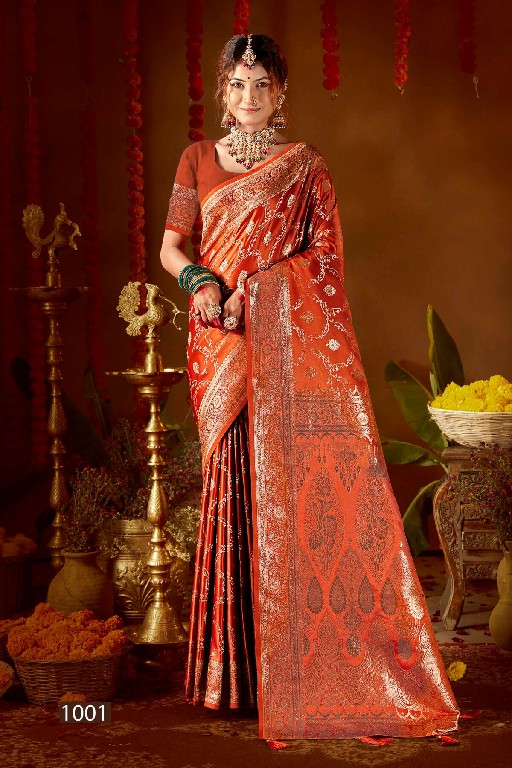 SAROJ CHERRY SILK VOL 3 WHOLESALE PURE SATIN SILK FUNCTION WEAR INDIAN SAREES FOR WOMEN SUPPLIER
