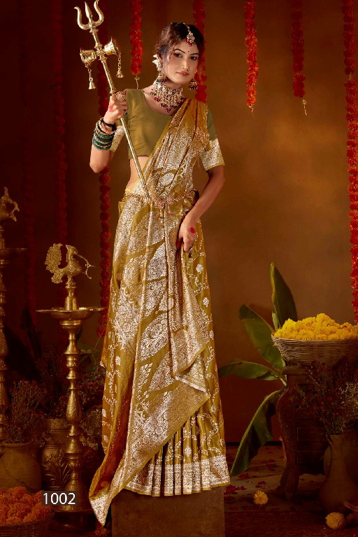 SAROJ CHERRY SILK VOL 3 WHOLESALE PURE SATIN SILK FUNCTION WEAR INDIAN SAREES FOR WOMEN SUPPLIER