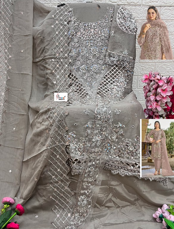 SHREE FABS D.NO 5619 WHOLESALE CHIFFON PAKISTANI HIT DESIGN UNSTITCH SALWAR SUITS SUPPLIER
