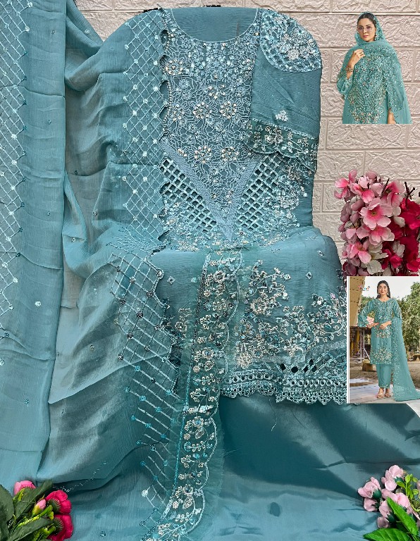 SHREE FABS D.NO 5619 WHOLESALE CHIFFON PAKISTANI HIT DESIGN UNSTITCH SALWAR SUITS SUPPLIER