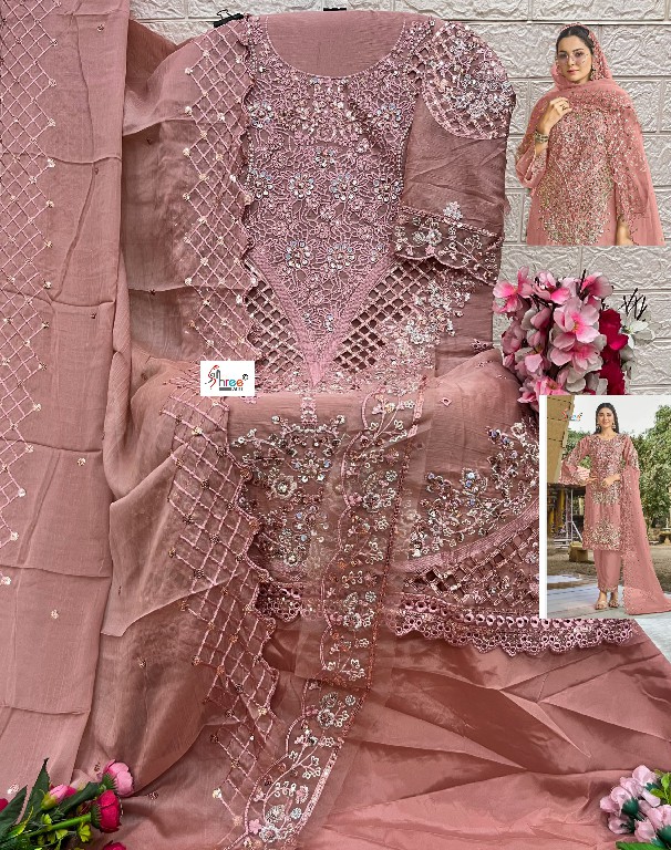 SHREE FABS D.NO 5619 WHOLESALE CHIFFON PAKISTANI HIT DESIGN UNSTITCH SALWAR SUITS SUPPLIER