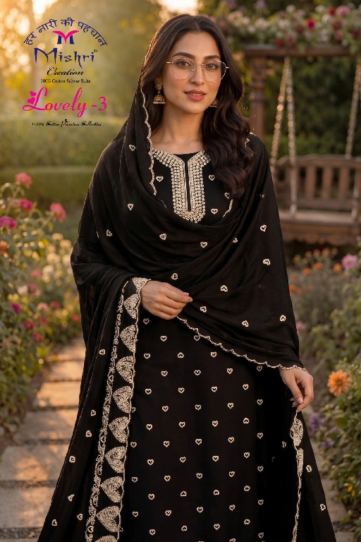 MISHRI CREATION LOVELY VOL 3 WHOLESALE COTTON PRINTED HEART DESIGN DRESS MATERIAL ONLINE