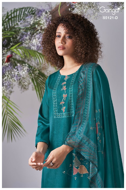 GANGA YALINI S5121 WHOLESALE PREMIUM COTTON AMAZING UNSTITCH SALWAR SUITS EXPORTER