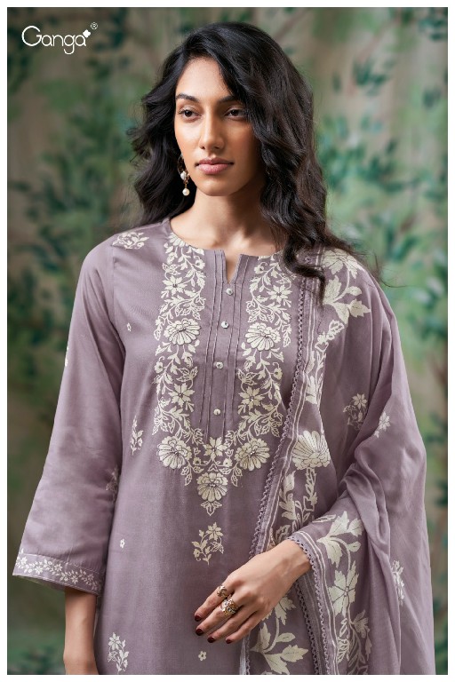 GANGA GISELLE S3705 WHOLESALE PREMIUM COTTON ELEGANT UNSTITCH SALWAR SUITS SUPPLIER