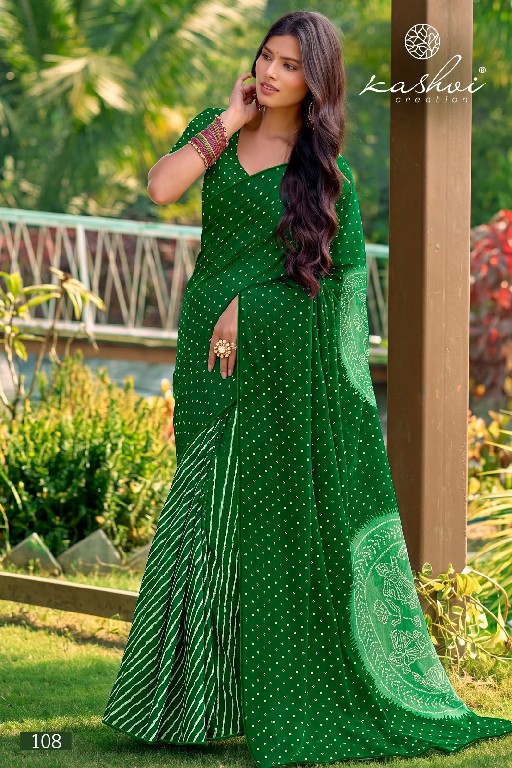 KASHVI CREATION SIYA VOL 1 WHOLESALE WEIGHTLESS LEHARIYA CLASSIC SAREES FOR WOMEN EXPORTER
