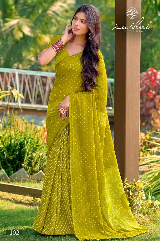 KASHVI CREATION SIYA VOL 1 WHOLESALE WEIGHTLESS LEHARIYA CLASSIC SAREES FOR WOMEN EXPORTER