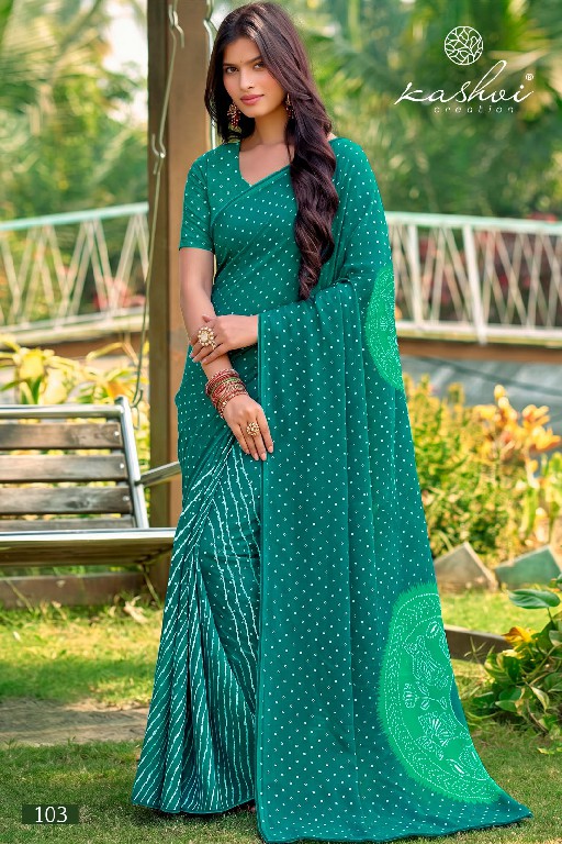 KASHVI CREATION SIYA VOL 1 WHOLESALE WEIGHTLESS LEHARIYA CLASSIC SAREES FOR WOMEN EXPORTER