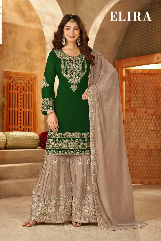 RANGRUT ELIRA WHOLESALE READYMADE BLOOMING GEORGETTE BIG SIZE FESTIVE WEAR 3 PCS SUITS EXPORTER