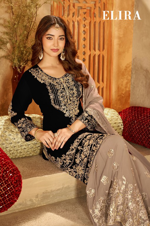 RANGRUT ELIRA WHOLESALE READYMADE BLOOMING GEORGETTE BIG SIZE FESTIVE WEAR 3 PCS SUITS EXPORTER