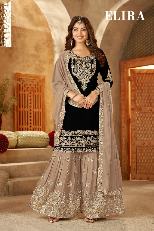 RANGRUT ELIRA WHOLESALE READYMADE BLOOMING GEORGETTE BIG SIZE FESTIVE WEAR 3 PCS SUITS EXPORTER