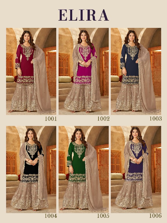 RANGRUT ELIRA WHOLESALE READYMADE BLOOMING GEORGETTE BIG SIZE FESTIVE WEAR 3 PCS SUITS EXPORTER