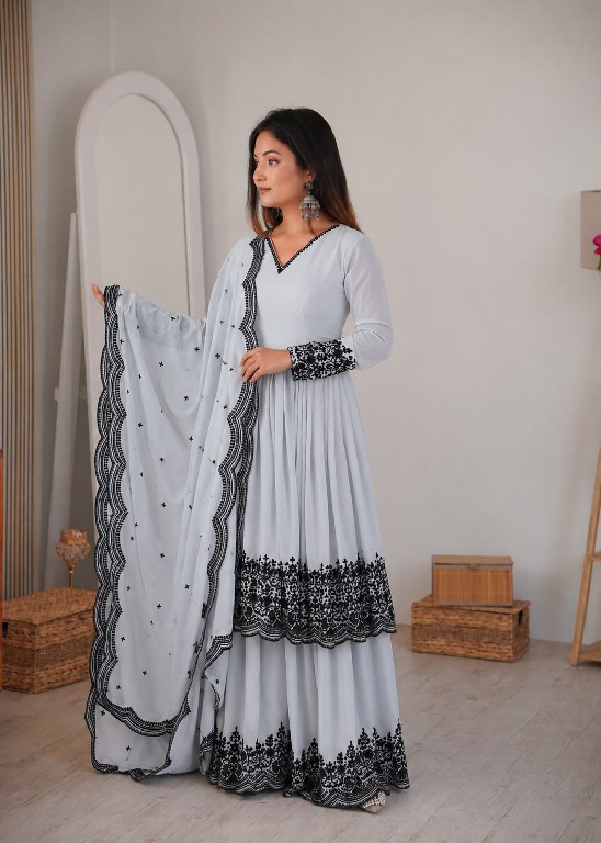 SP SERIES D.NO SP-71 WHOLESALE READYMADE FAUX GEORGETTE PARTY WEAR PLAZZO STYLE 3 PCS SUITS FOR EXPORT