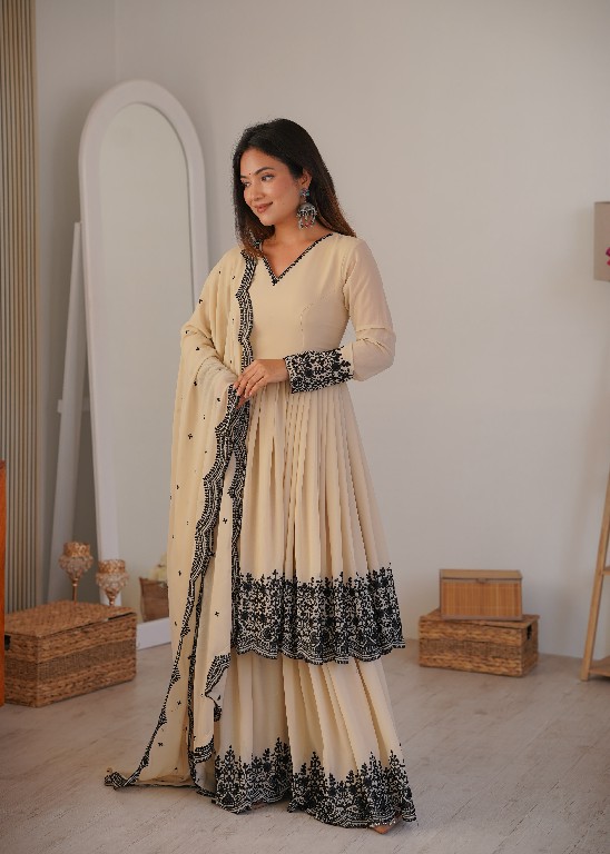 SP SERIES D.NO SP-71 WHOLESALE READYMADE FAUX GEORGETTE PARTY WEAR PLAZZO STYLE 3 PCS SUITS FOR EXPORT