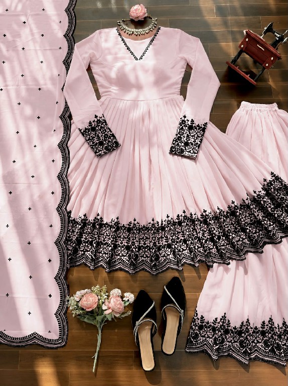 SP SERIES D.NO SP-71 WHOLESALE READYMADE FAUX GEORGETTE PARTY WEAR PLAZZO STYLE 3 PCS SUITS FOR EXPORT