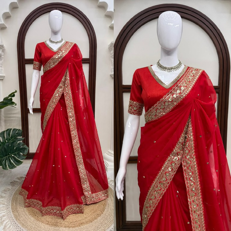 TEXTILEDEAL D.NO KD-638 WHOLESALE TIBBY SILK DESIGNER WEAR SAREES FOR WOMEN ONLINE