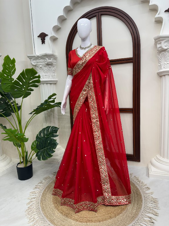 TEXTILEDEAL D.NO KD-638 WHOLESALE TIBBY SILK DESIGNER WEAR SAREES FOR WOMEN ONLINE