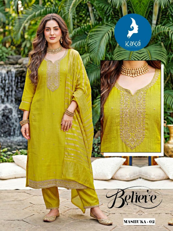 KAYA MASHUKA WHOLESALE READYMADE MILANO SHIMMER GORGEOUS LOOK 3 PCS SUITS FOR EXPORT