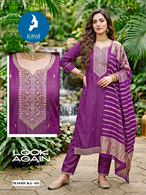 KAYA MASHUKA WHOLESALE READYMADE MILANO SHIMMER GORGEOUS LOOK 3 PCS SUITS FOR EXPORT