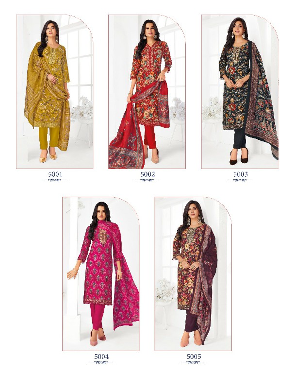 RADHIKA LIFESTYLE RIVAZO VOL 5 WHOLESALE READYMADE RAYION WITH WORK BIG SIZE 3 PCS SUITS EXPORTER