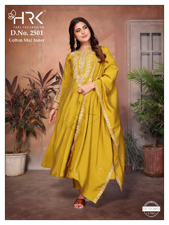 HRK D.NO 2501 WHOLESALE READYMADE BOMBAY SILK ANARKALI STYLE 3 PCS COMBO SET SUITS FOR EXPORT