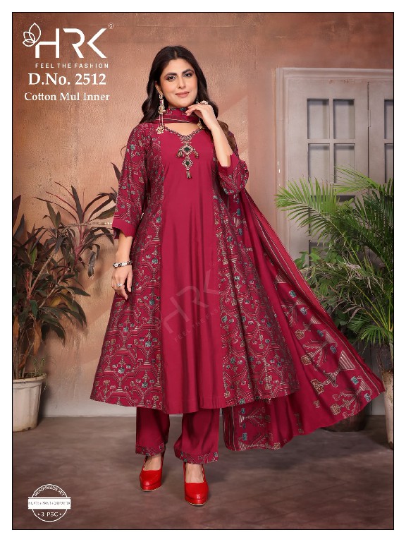 HRK D.NO 2512 WHOLESALE READYMADE SOFT MODAL ANARKALI STYLE 3 PCS COMBO SET SUITS ONLINE