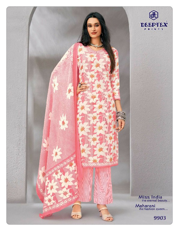 DEEPTEX MISS INDIA VOL 99 WHOLESALE READYMADE COTTON PRINTED DAILY WEAR 3 PCS SUITS EXPORTER