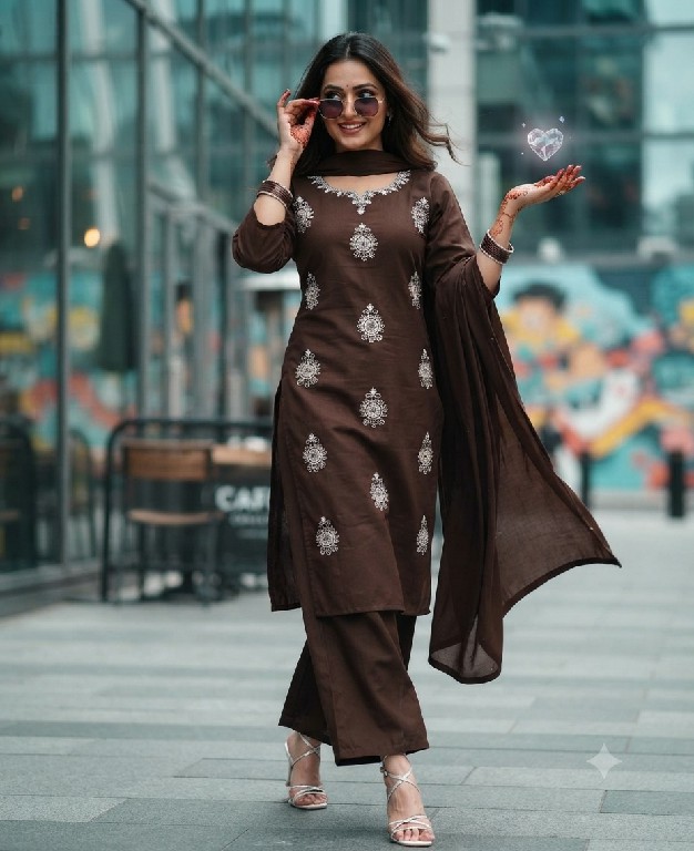 TEXTILEDEAL BABYFEEL WHOLESALE READYMADE BLOOM COTTON STRAIGHT CUT 3 PCS SUITS FOR WOMEN ONLINE