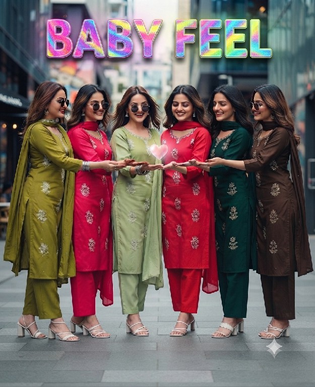 TEXTILEDEAL BABYFEEL WHOLESALE READYMADE BLOOM COTTON STRAIGHT CUT 3 PCS SUITS FOR WOMEN ONLINE