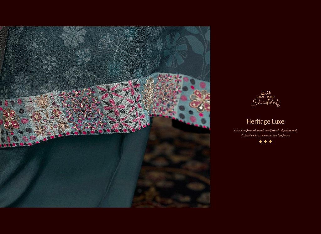 SHIDDAT BELL ROSE 101 WHOLESALE VISCOSE ORGANZA FESTIVE LOOK UNSTITCH SALWAR SUITS FOR EXPORT