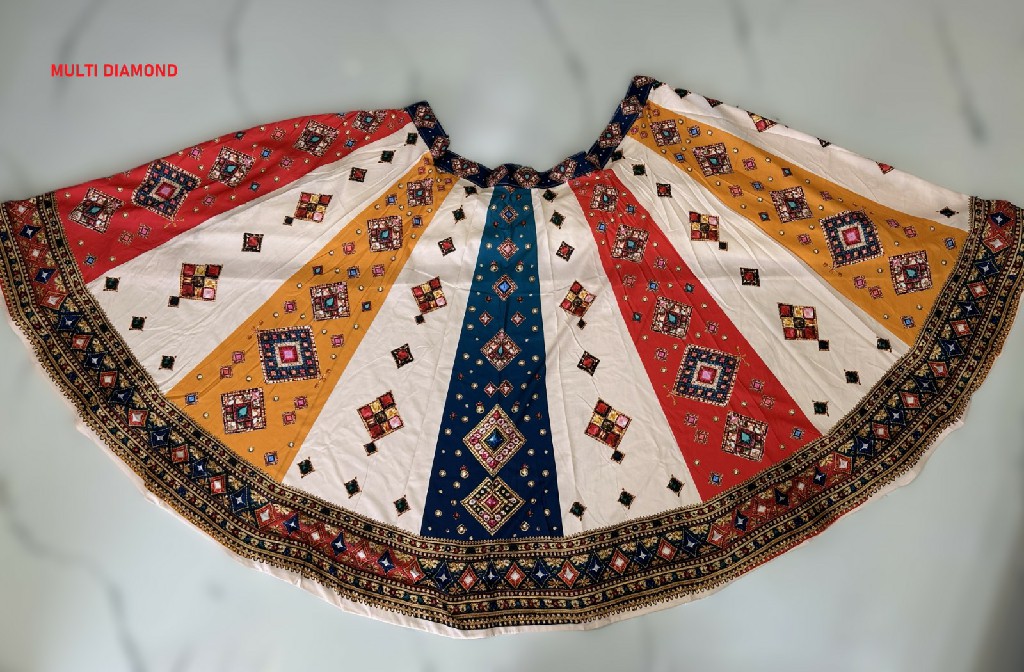 KNZ MULTI DIAMOND WHOLESALE POLY COTTON RAYON AMAZING LEHENGA CHOLI FOR WOMEN SUPPLIER