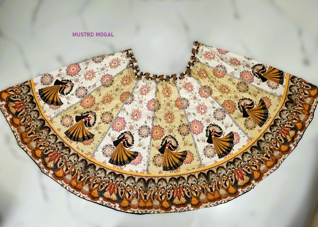 KNZ MUSTRD MOGAL WHOLESALE POLY COTTON RAYON ATTRACTIVE LEHENGA CHOLI FOR WOMEN ONLINE