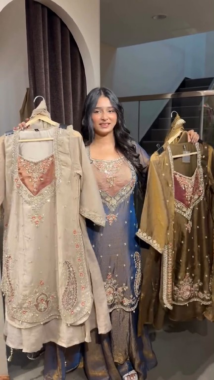 TEXTILEDEAL D.NO 6065 WHOLESALE READYMADE SIMMER PARTY WEAR 3 PCS SUITS EXPORTER