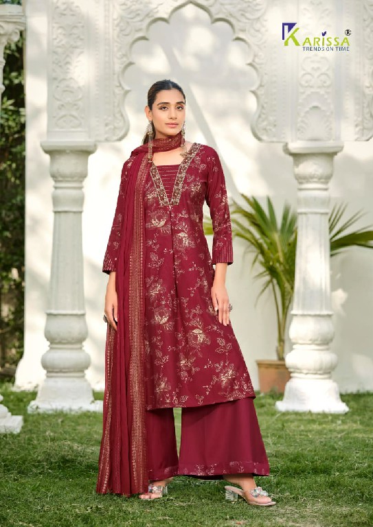 KARISSA HARLEEN WHOLESALE READYMADE HEAVY VATICAN CLASSY FABULOUS STYLE 3 PCS SUITS EXPORTER