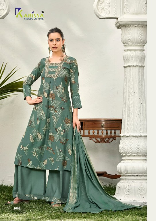 KARISSA HARLEEN WHOLESALE READYMADE HEAVY VATICAN CLASSY FABULOUS STYLE 3 PCS SUITS EXPORTER