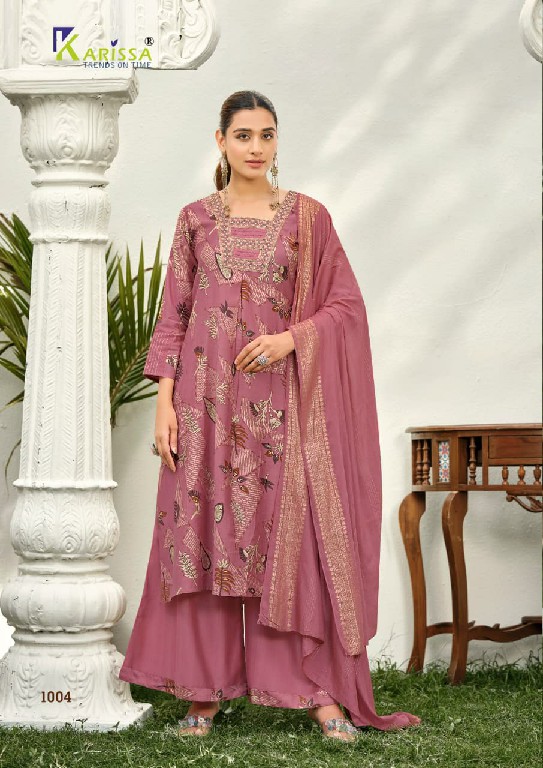 KARISSA HARLEEN WHOLESALE READYMADE HEAVY VATICAN CLASSY FABULOUS STYLE 3 PCS SUITS EXPORTER