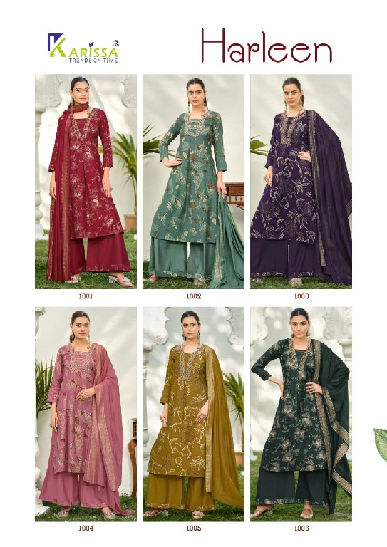 KARISSA HARLEEN WHOLESALE READYMADE HEAVY VATICAN CLASSY FABULOUS STYLE 3 PCS SUITS EXPORTER