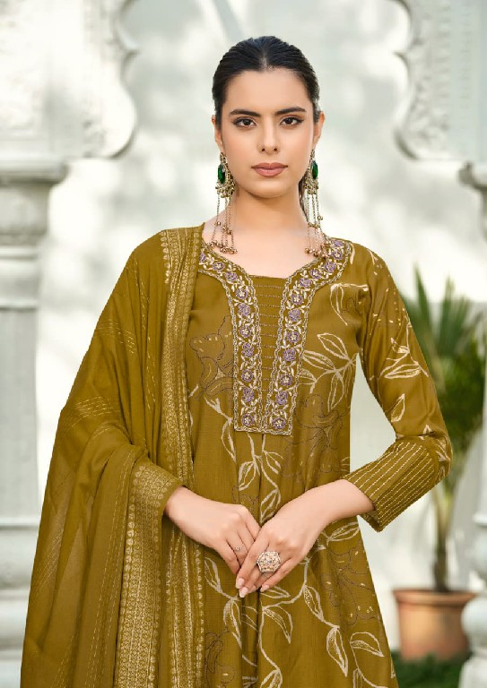KARISSA HARLEEN WHOLESALE READYMADE HEAVY VATICAN CLASSY FABULOUS STYLE 3 PCS SUITS EXPORTER