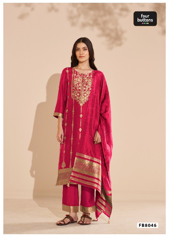 FOUR BUTTONS PRESENT READYMADE BEAUTIFUL ELEGANCE 3 PCS COMBO SET SUITS EXPORTER