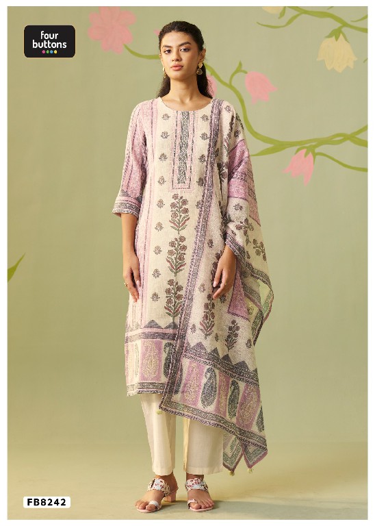 FOUR BUTTONS PRESENT READYMADE BEAUTIFUL ELEGANCE 3 PCS COMBO SET SUITS EXPORTER