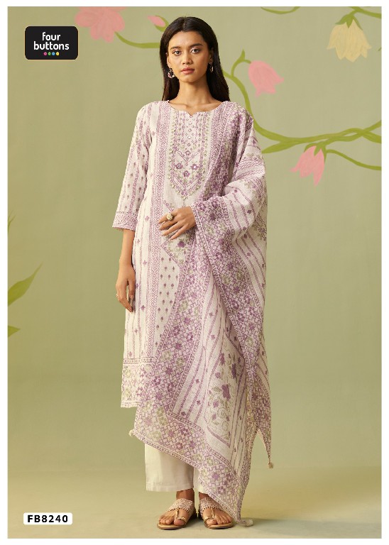 FOUR BUTTONS PRESENT READYMADE BEAUTIFUL ELEGANCE 3 PCS COMBO SET SUITS EXPORTER