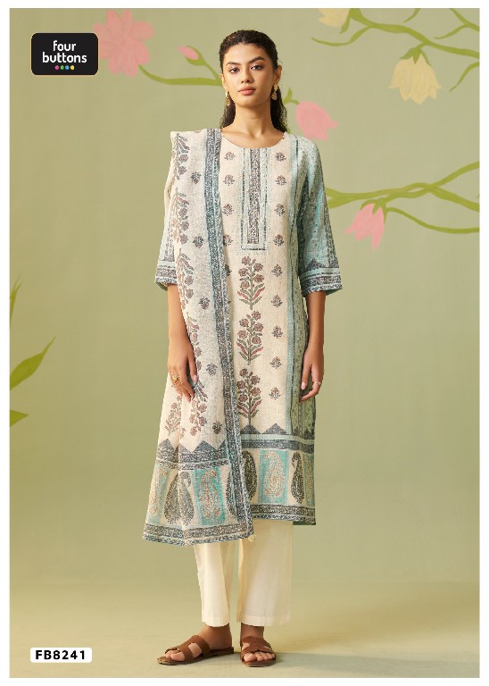 FOUR BUTTONS PRESENT READYMADE BEAUTIFUL ELEGANCE 3 PCS COMBO SET SUITS EXPORTER