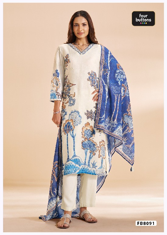 FOUR BUTTONS PRESENT READYMADE BEAUTIFUL ELEGANCE 3 PCS COMBO SET SUITS EXPORTER