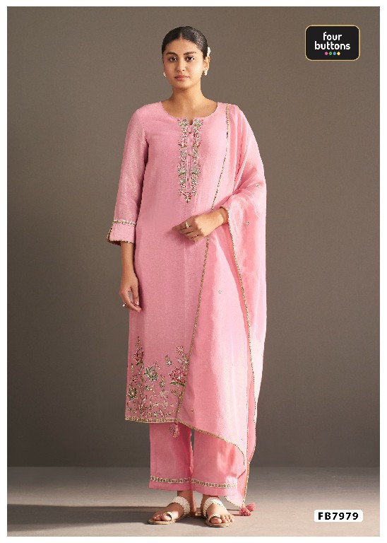 FOUR BUTTONS PRESENT READYMADE BEAUTIFUL ELEGANCE 3 PCS COMBO SET SUITS EXPORTER
