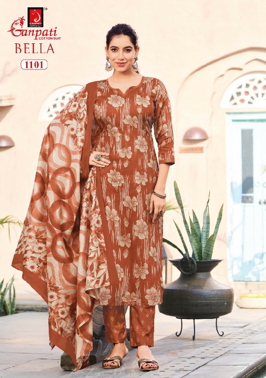 GANPATI BELLA VOL 11 WHOLESALE COTTON PRINTED DAILY WEAR DRESS MATERIAL ONLINE