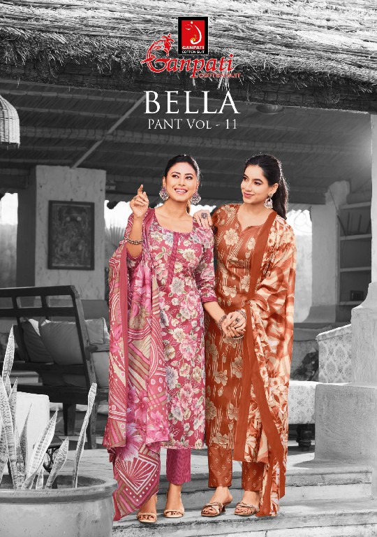 GANPATI BELLA VOL 11 WHOLESALE COTTON PRINTED DAILY WEAR DRESS MATERIAL ONLINE