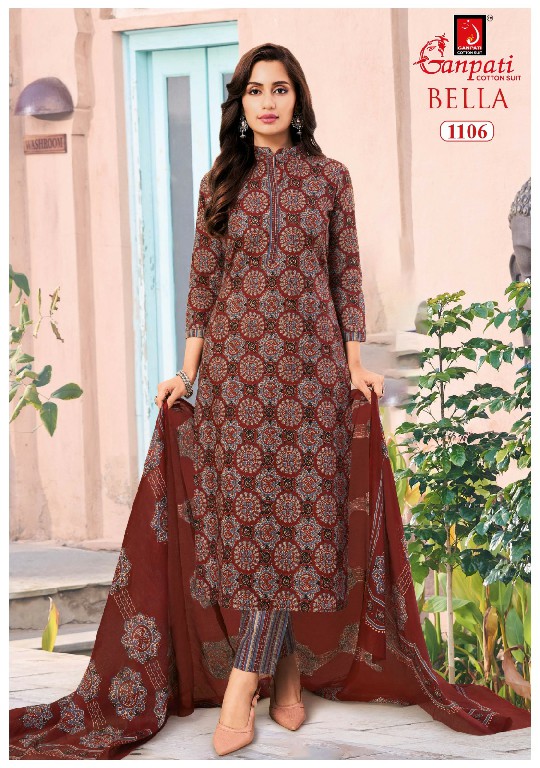 GANPATI BELLA VOL 11 WHOLESALE COTTON PRINTED DAILY WEAR DRESS MATERIAL ONLINE
