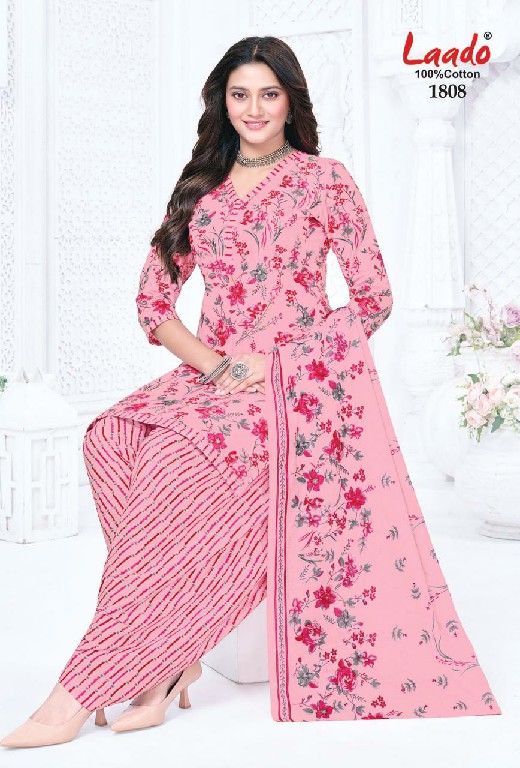 LAADO NADIYA PATIYALA VOL 18 WHOLESALE COTTON PRINTED EVERY DAY WEAR DRESS MATERIAL FOR EXPPRT